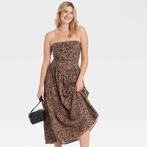 NWT leopard universal thread maxi dress